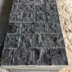 Mongolian black granite cube stone for driveway